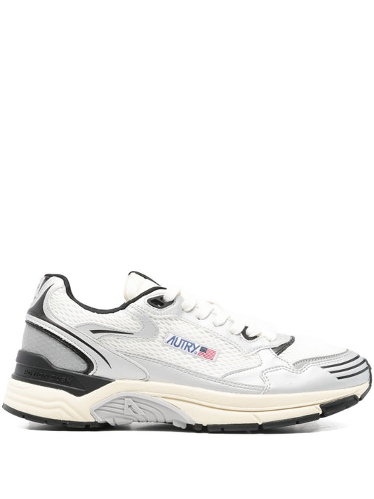 Autry Autry HYPERWAY SNEAKERS IN SYNTHETIC LEATHER AND MESH WHITE