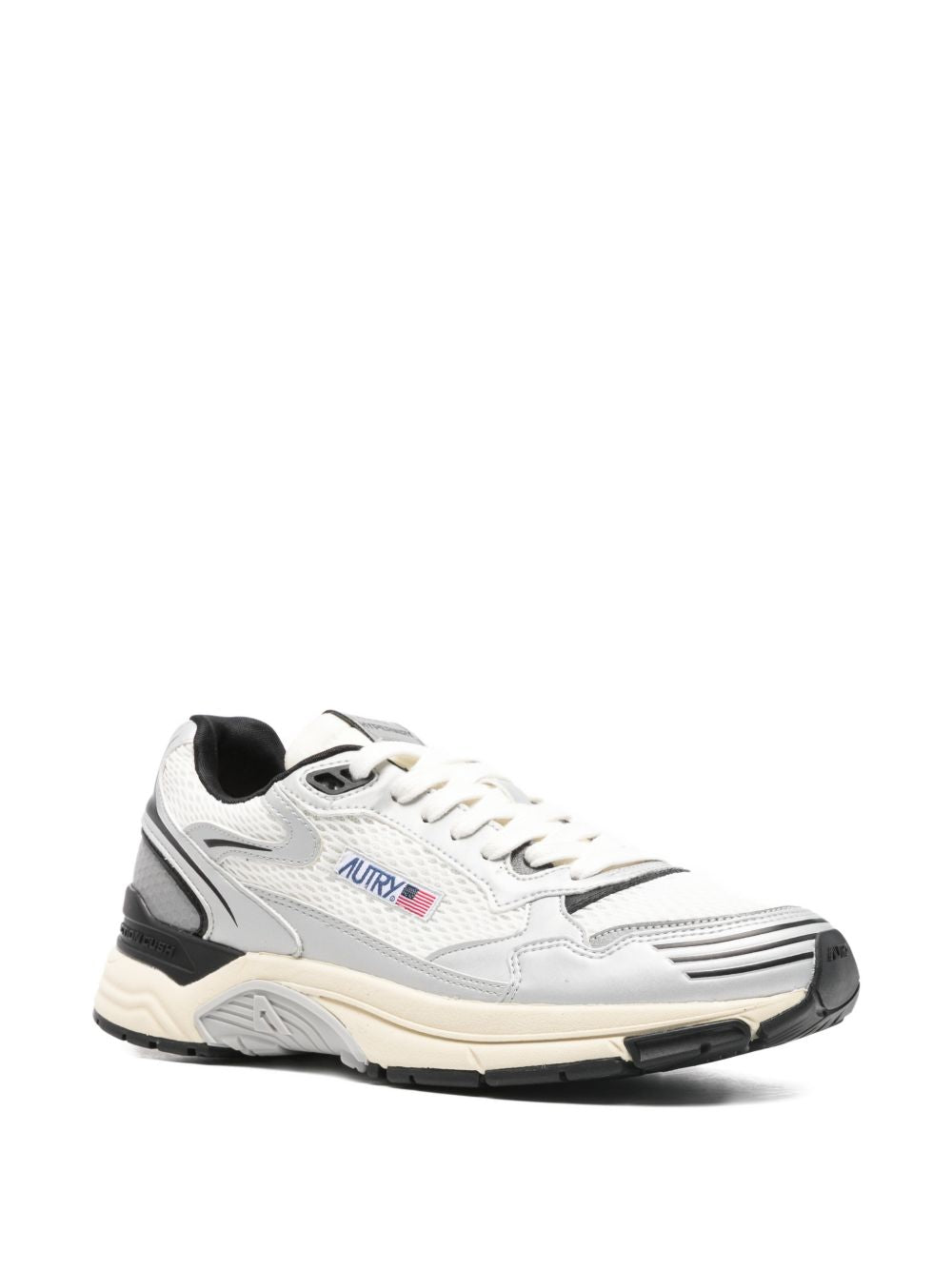 Autry Autry HYPERWAY SNEAKERS IN SYNTHETIC LEATHER AND MESH WHITE