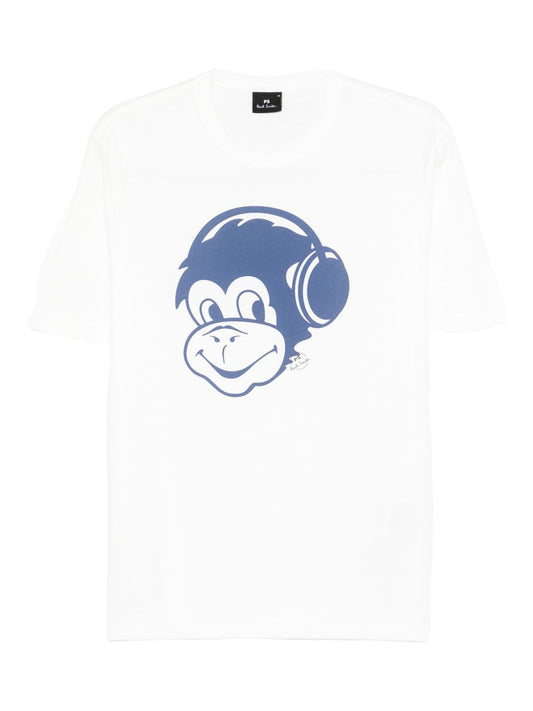 PS By Paul Smith Ps By Paul Smith Monkey Headphone cotton t-shirt