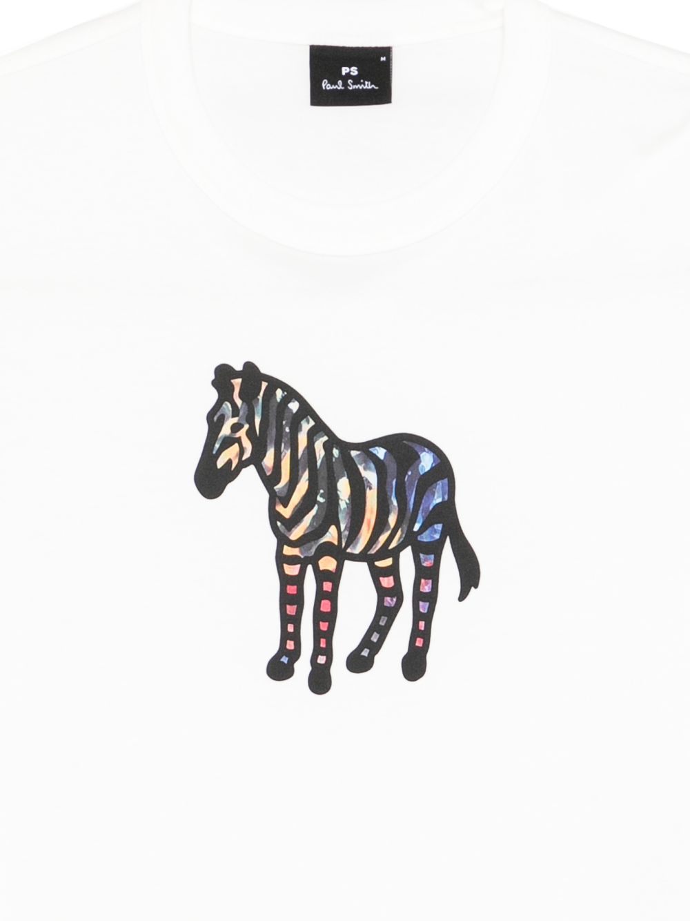 PS By Paul Smith Ps By Paul Smith Zebra organic cotton t-shirt