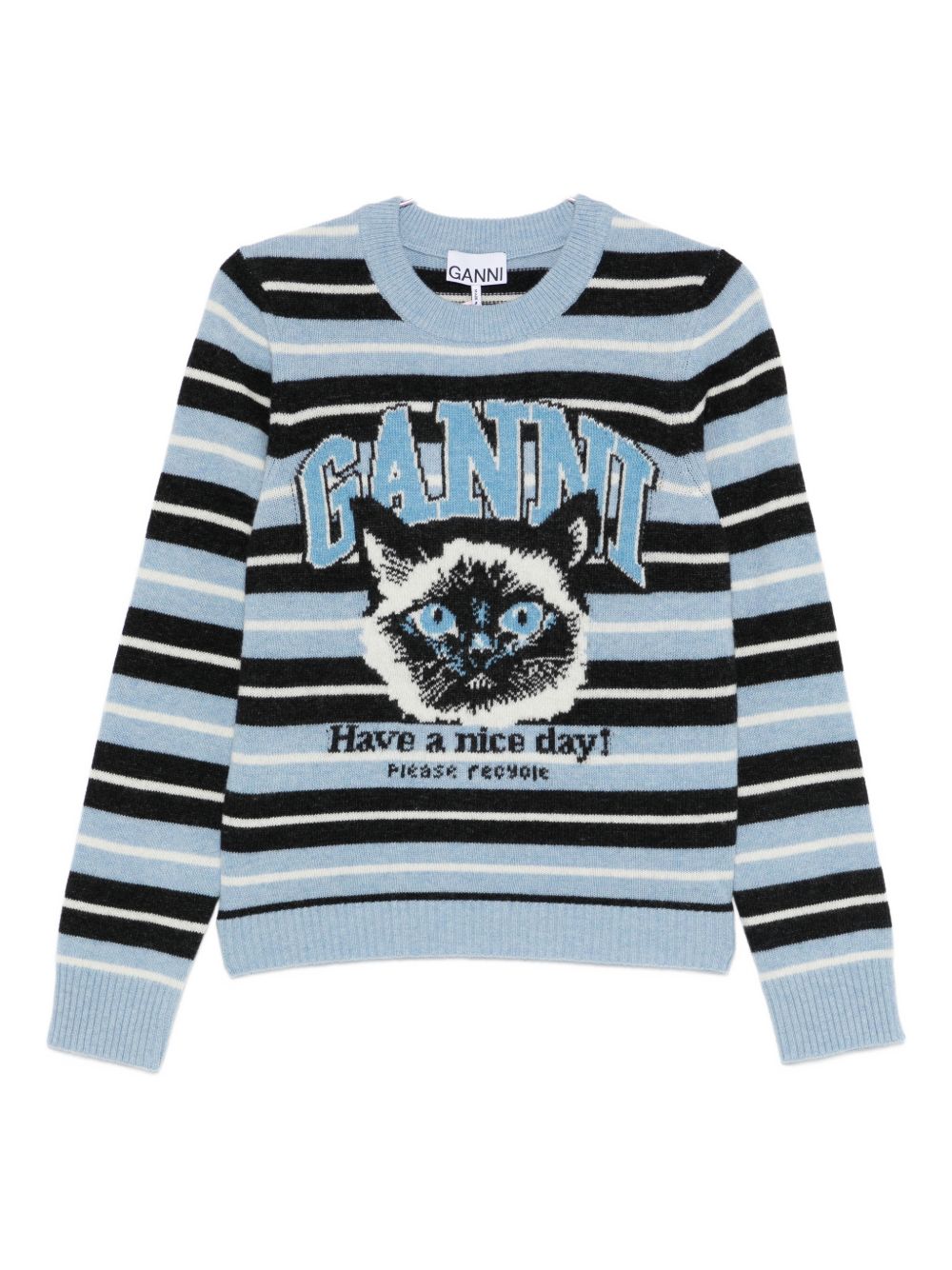 Ganni Ganni Wool crewneck sweater