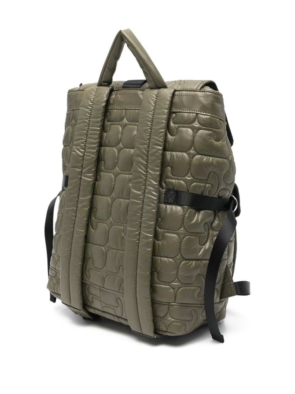 Ganni Ganni Quilted Flap-Pocket Backpack