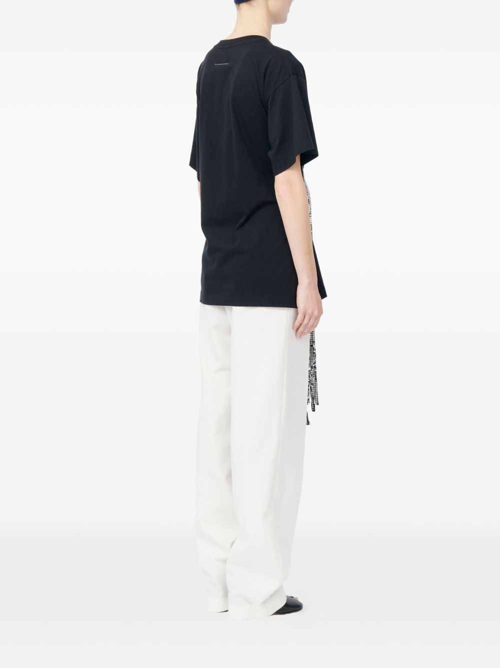 تيشيرت MM6 Maison Margiela قطني بتفاصيل القفازات