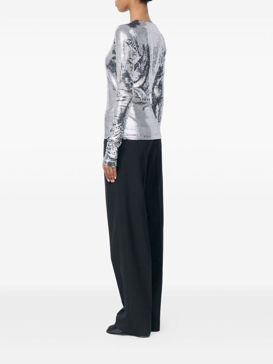 MM6 Maison Margiela Metallized top