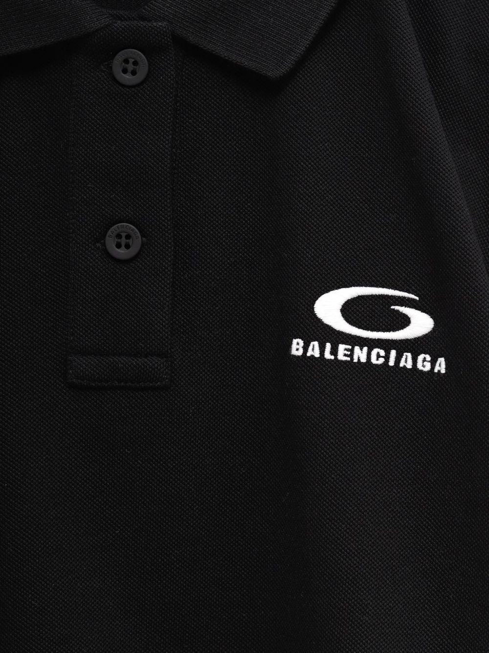 قميص بولو مطرز بشعار Balenciaga