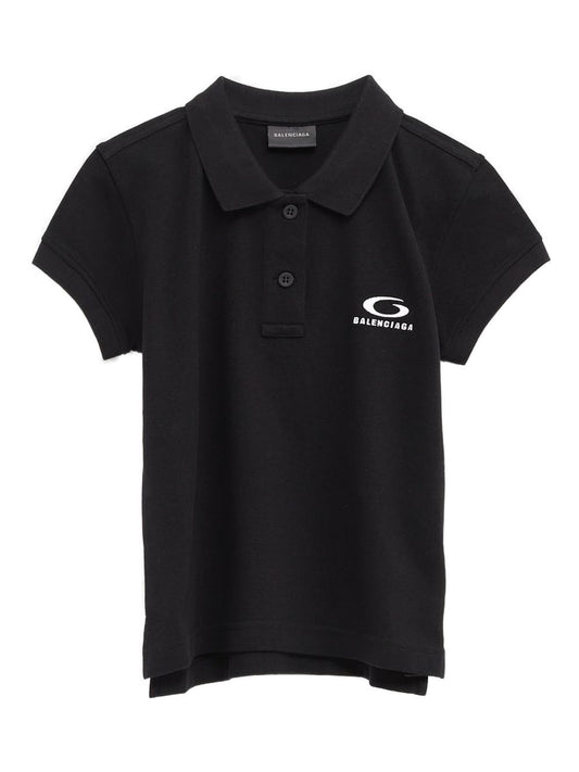 Balenciaga logo-embroidered polo shirt