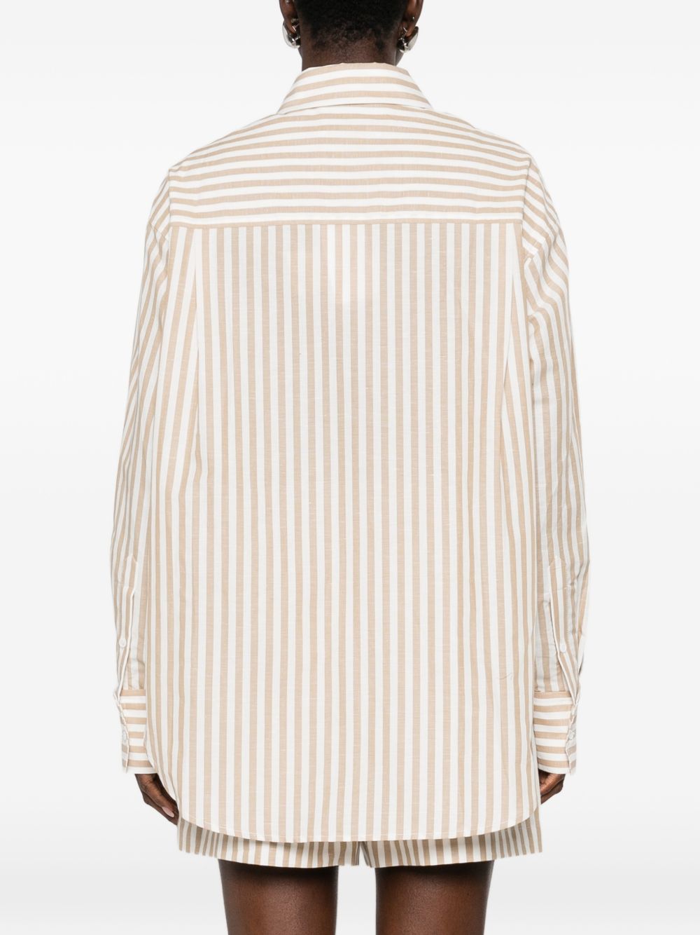 Iro Iro Azaloa striped cotton blouse