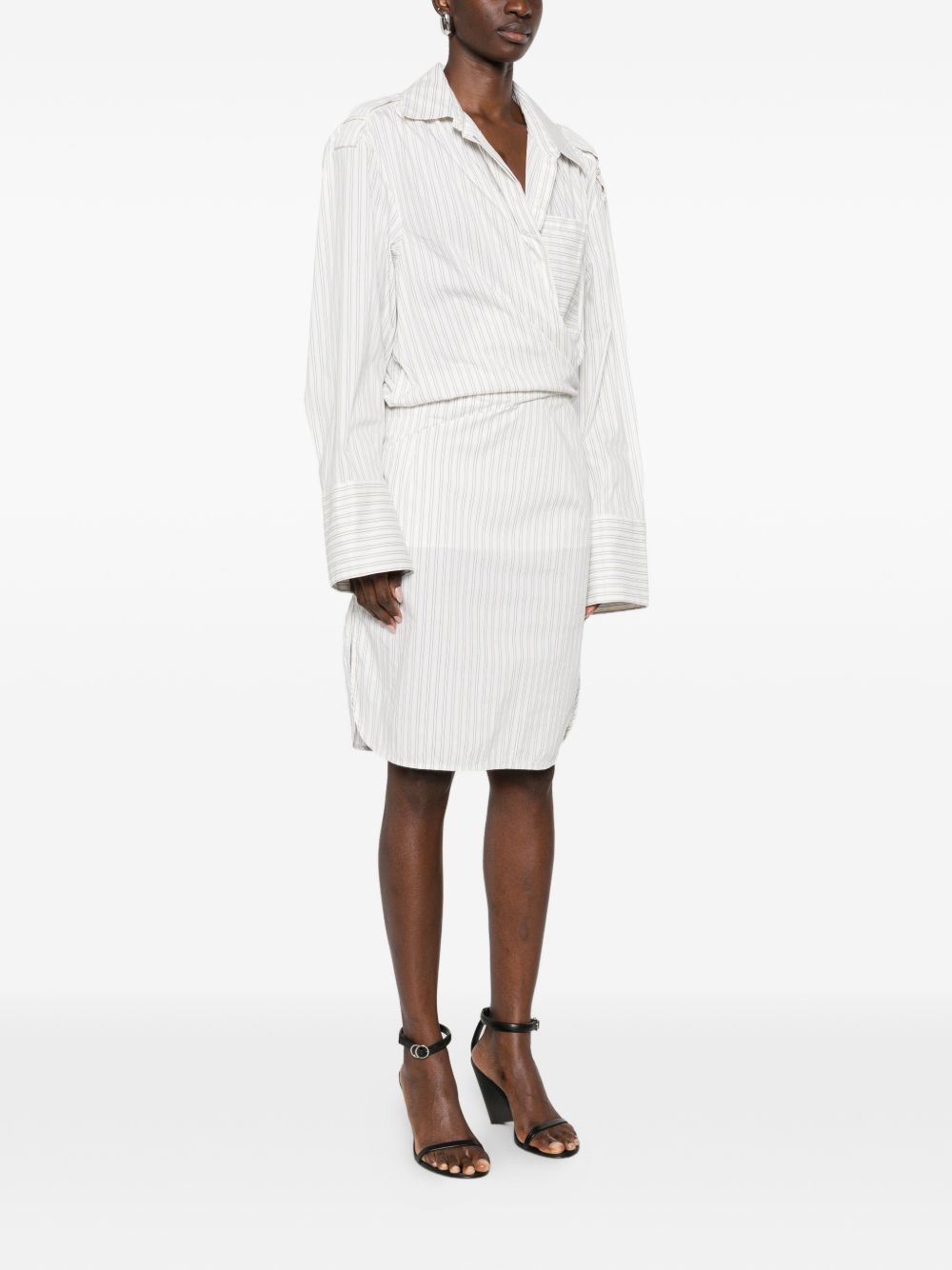 Iro Iro Lazul striped cotton dress