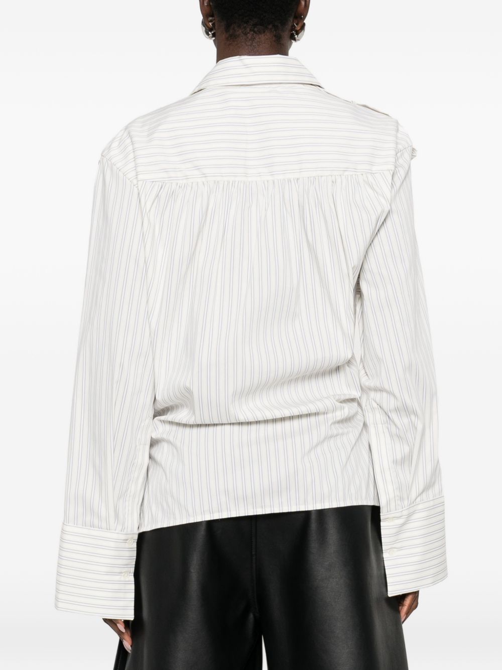 Iro Iro Lace striped cotton shirt