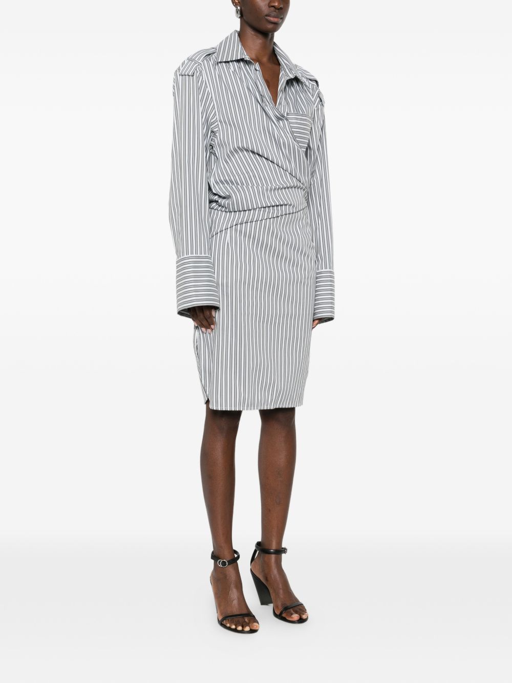 Iro Iro Lazul striped cotton dress