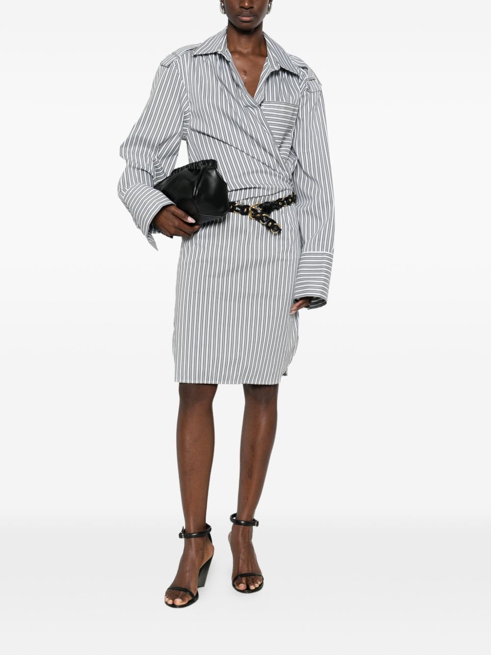 Iro Iro Lazul striped cotton dress