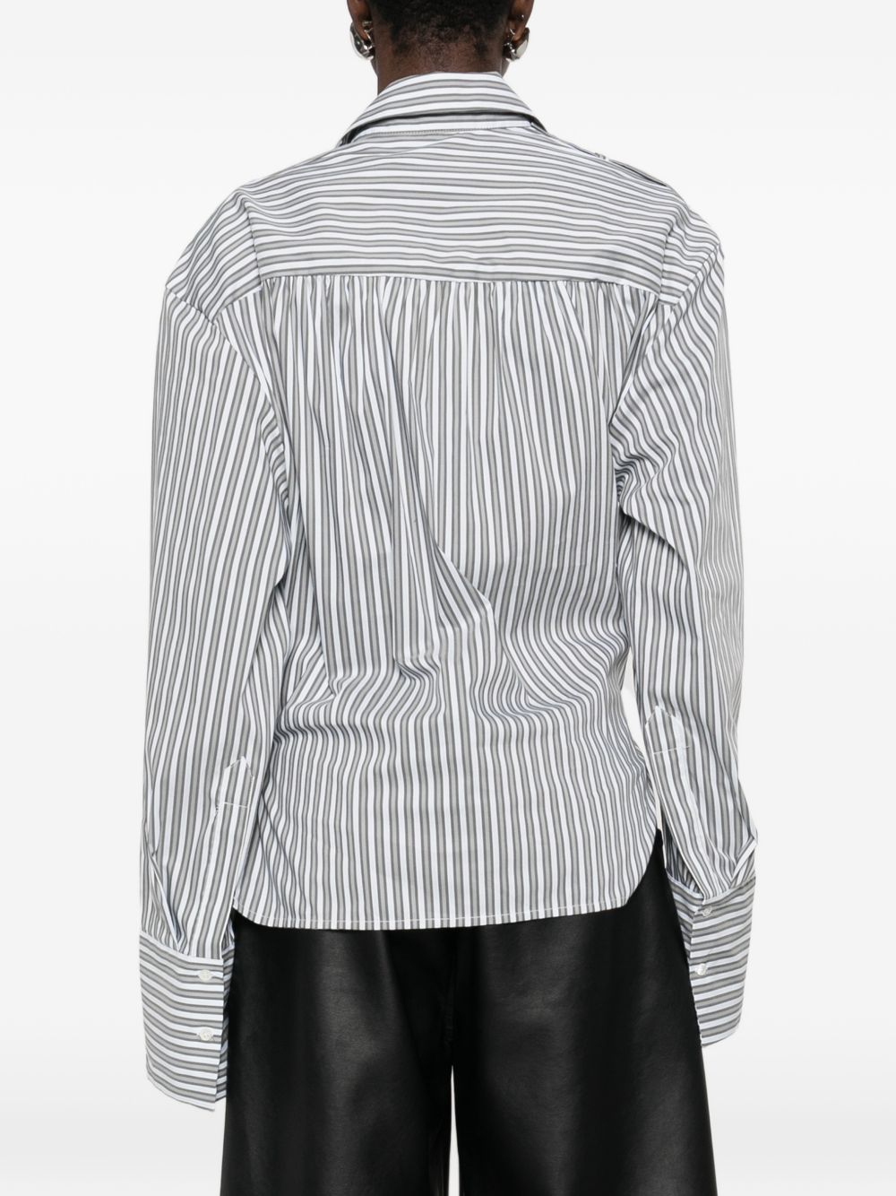 Iro Iro Lace striped cotton shirt
