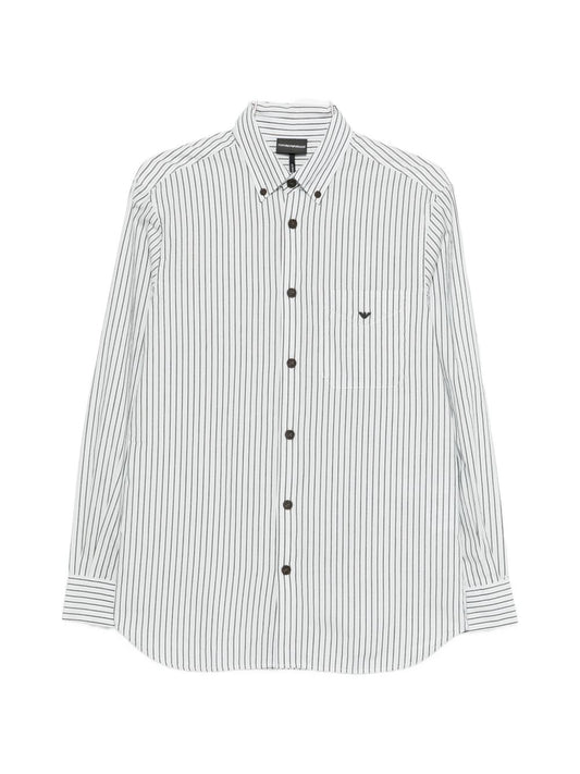 Emporio Armani Striped cotton shirt