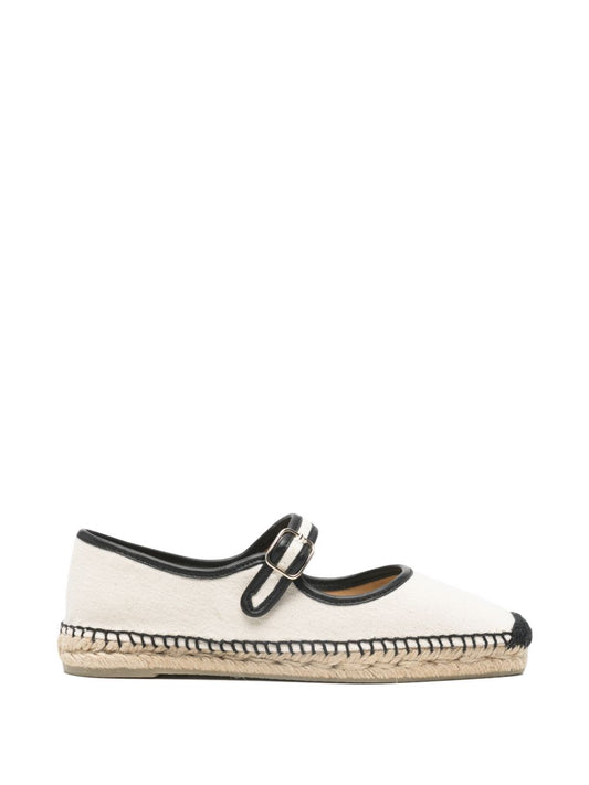 Castañer Castañer Padua Bicolor Canvas Mary Jane Espadrilles.
