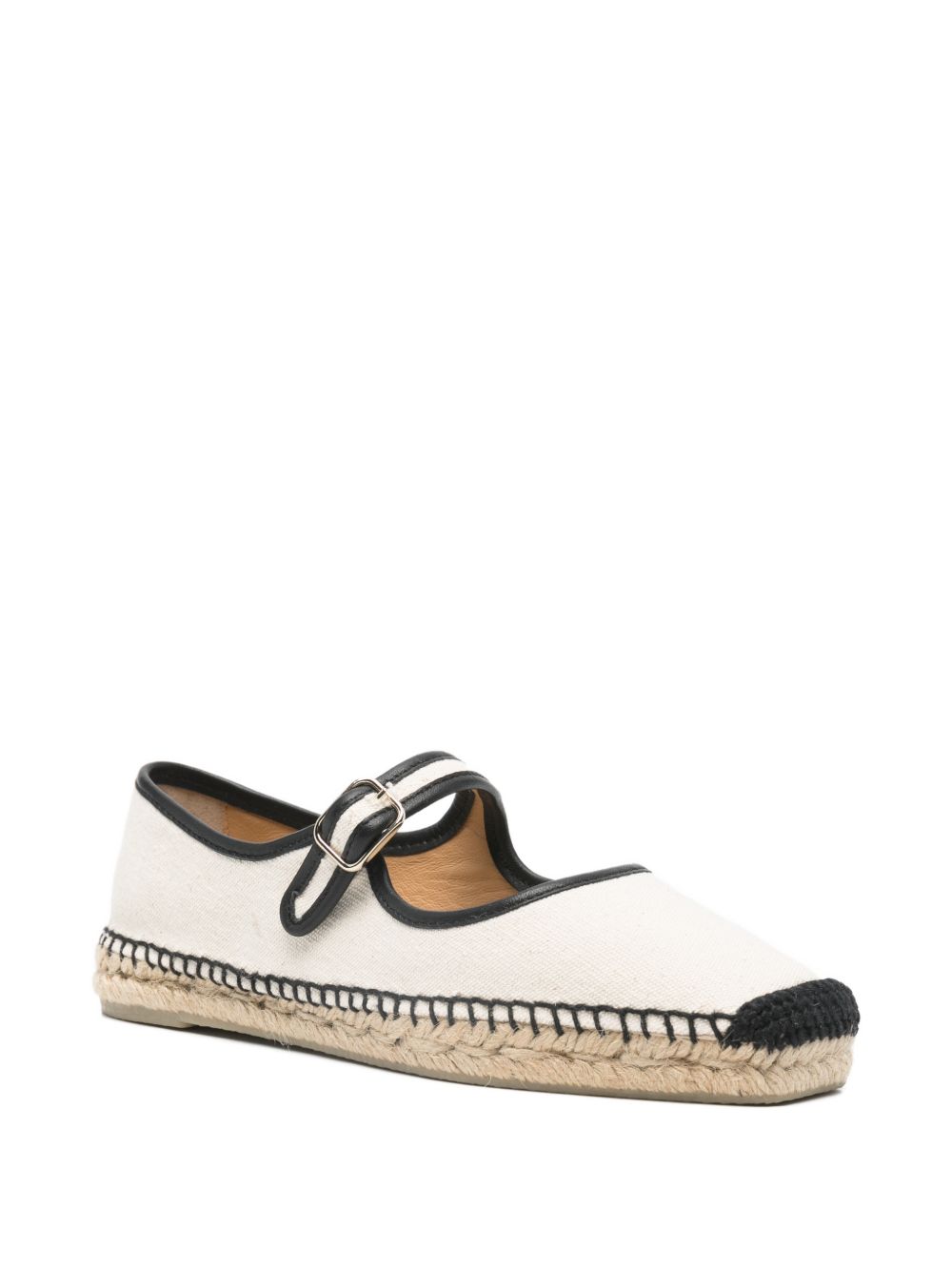 Castañer Castañer Padua Bicolor Canvas Mary Jane Espadrilles.