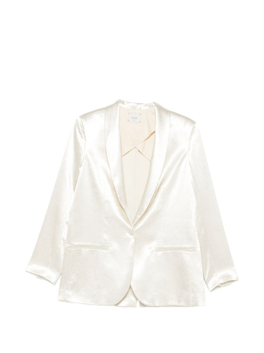 Alysi Silk & Nylon Single-breasted blazer jacket