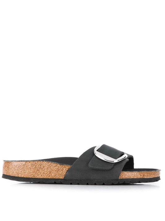 Birkenstock Birkenstock Madrid Big Buckle Black Oiled leather sandals