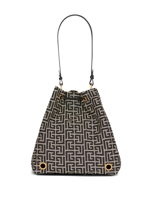 Balmain Pulse Monogram Jacquard Backpack
