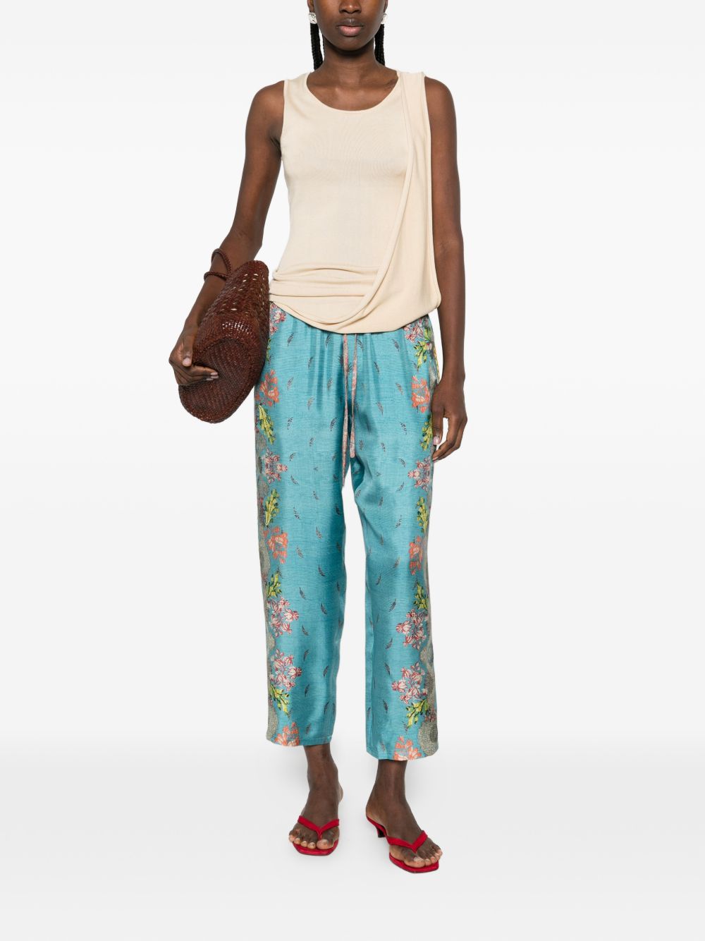Pierre Louis Mascia Pierre Louis Mascia Printed silk trousers