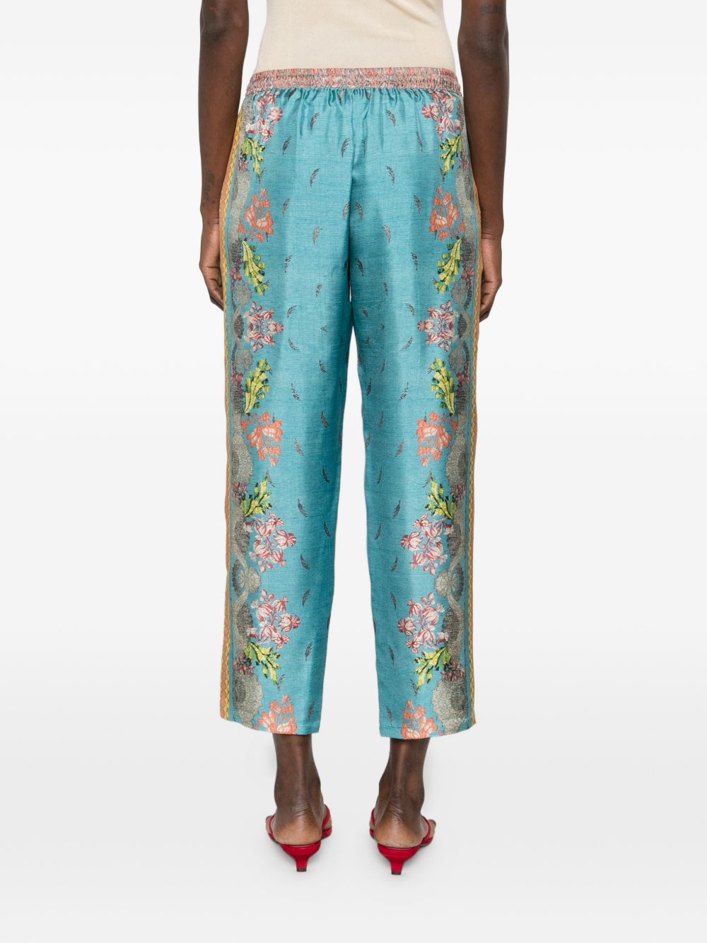 Pierre Louis Mascia Pierre Louis Mascia Printed silk trousers