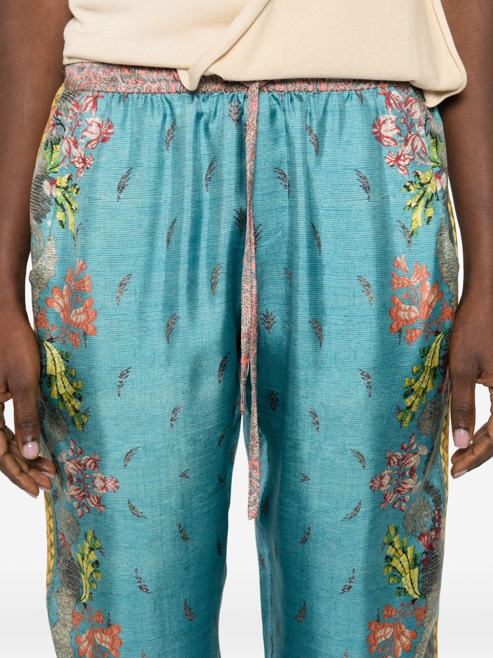 Pierre Louis Mascia Pierre Louis Mascia Printed silk trousers