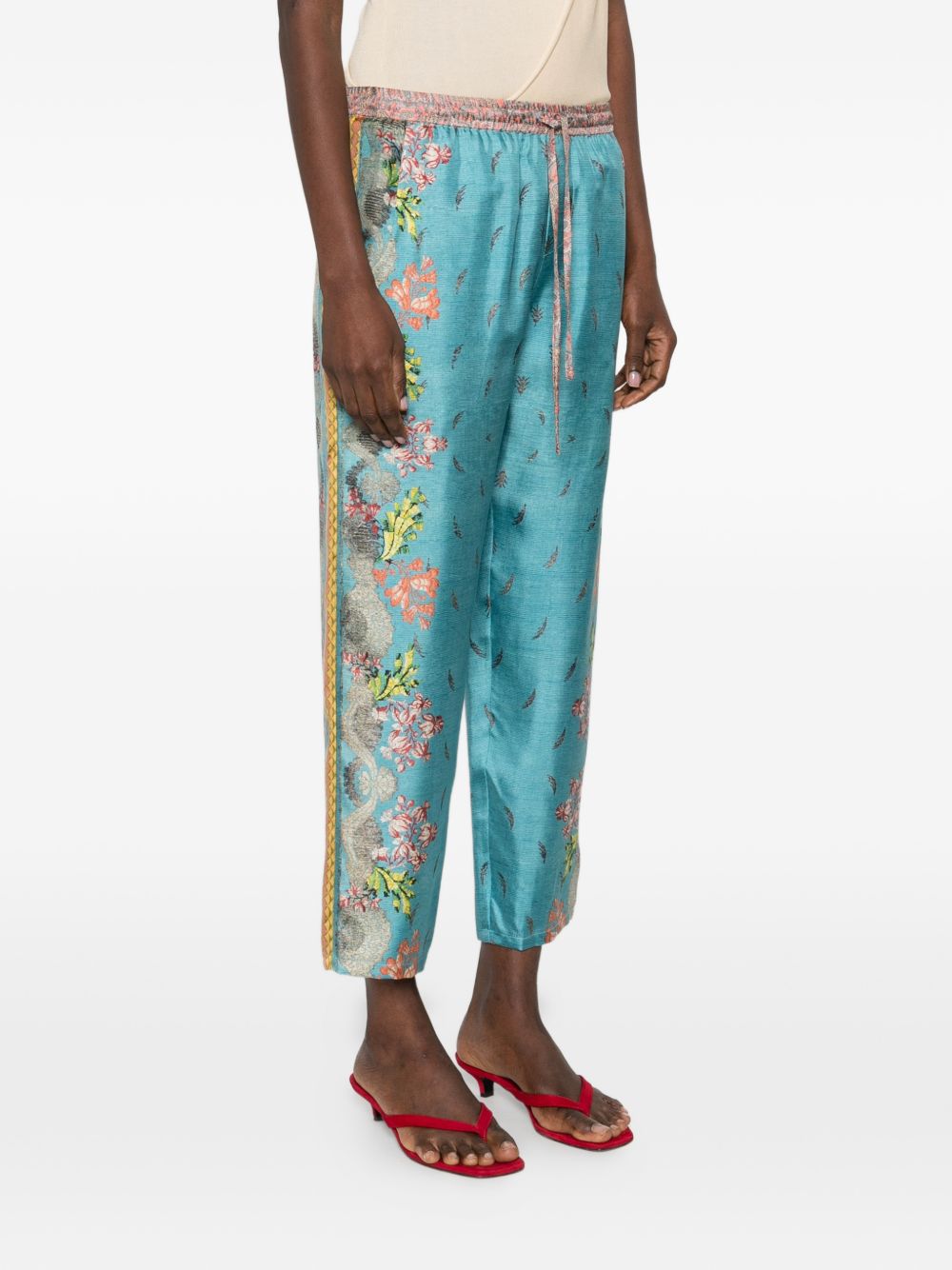 Pierre Louis Mascia Pierre Louis Mascia Printed silk trousers
