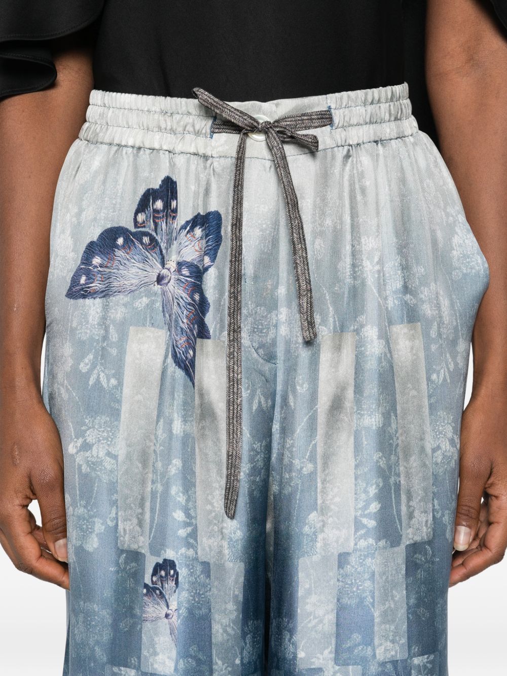 Pierre Louis Mascia Pierre Louis Mascia Printed silk trousers