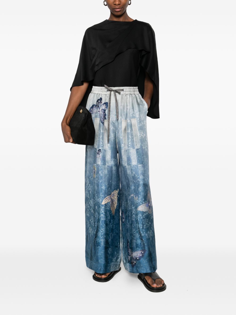 Pierre Louis Mascia Pierre Louis Mascia Printed silk trousers