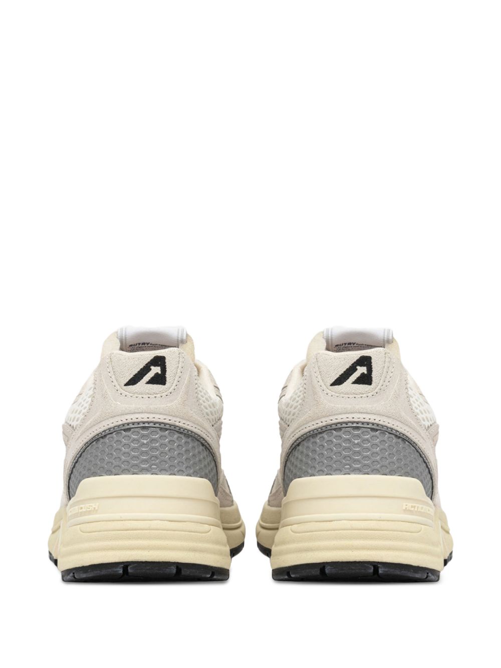 Autry Autry HYPERWAY SNEAKERS IN WHITE AND SILVER MESH AND SUEDE