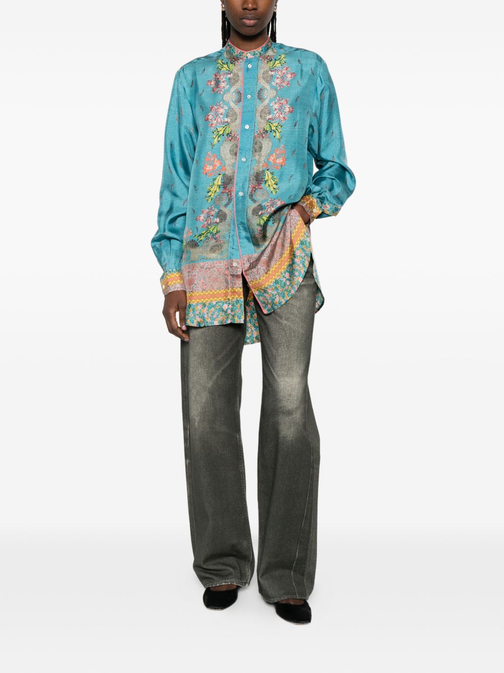 Pierre Louis Mascia Pierre Louis Mascia Printed silk shirt