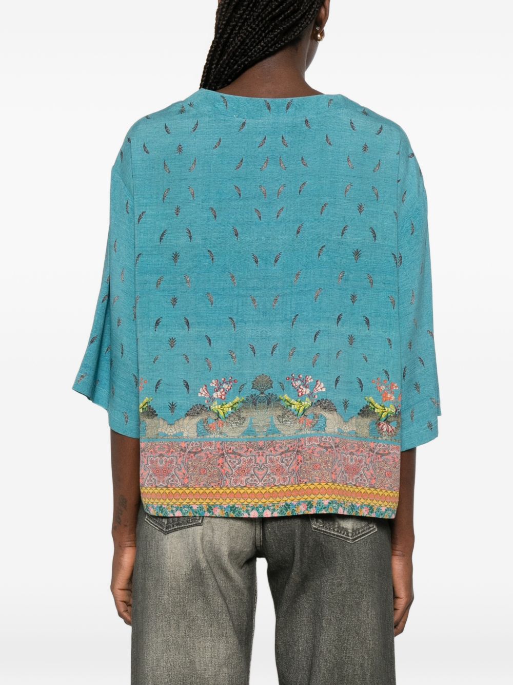 Pierre Louis Mascia Pierre Louis Mascia Printed silk blouse
