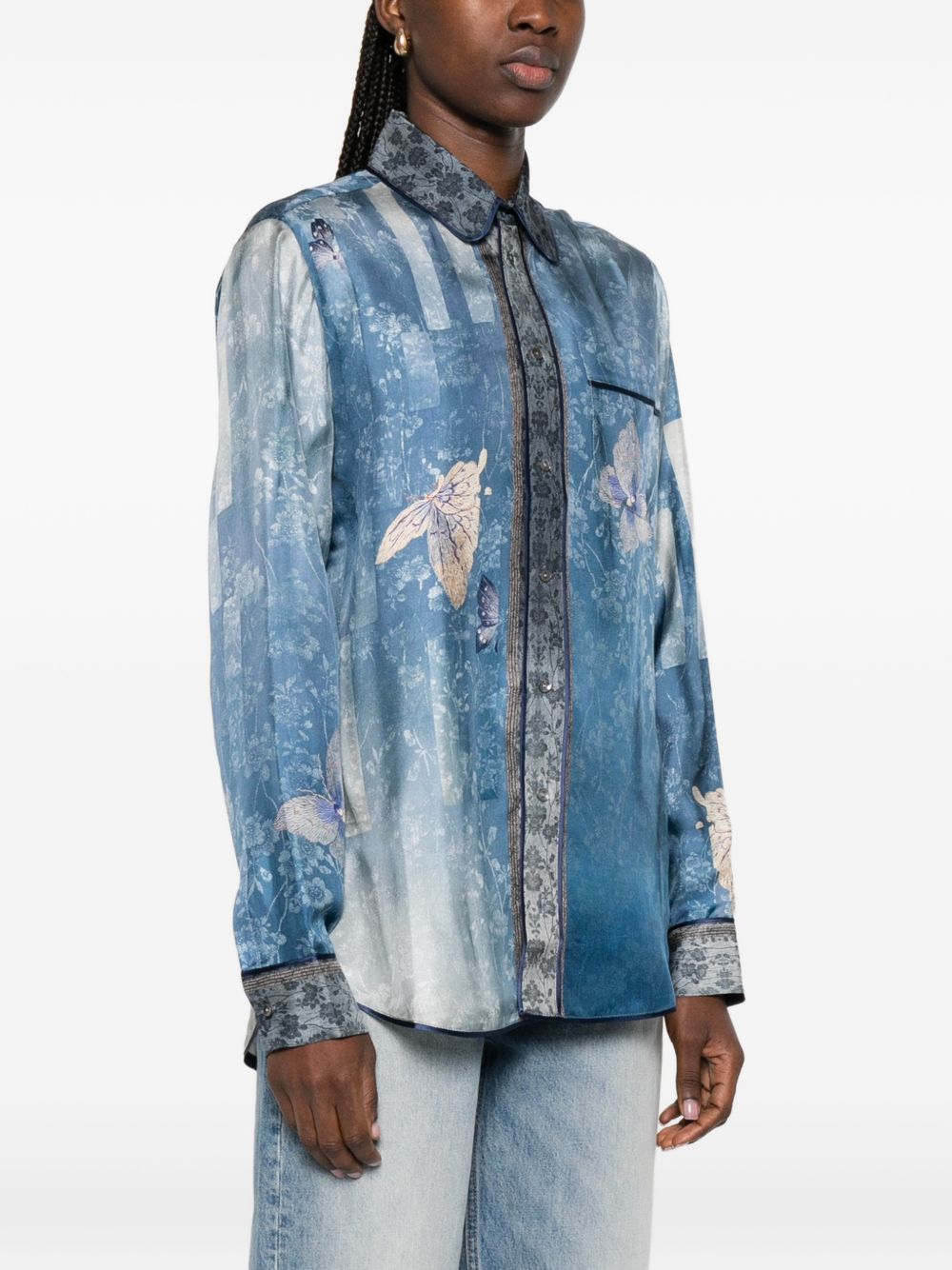 Pierre Louis Mascia Pierre Louis Mascia Printed silk shirt