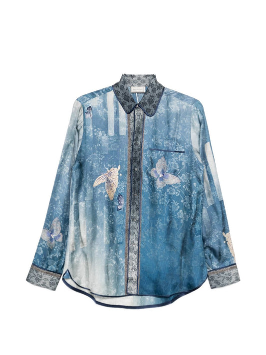 Pierre Louis Mascia Pierre Louis Mascia Printed silk shirt