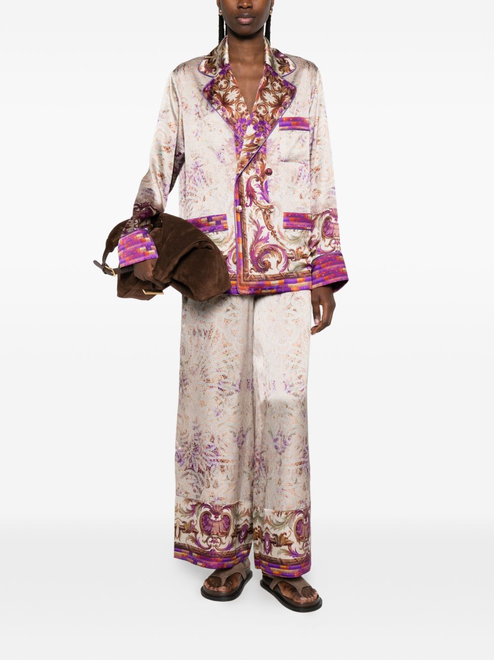 Pierre Louis Mascia Pierre Louis Mascia Printed silk jacket