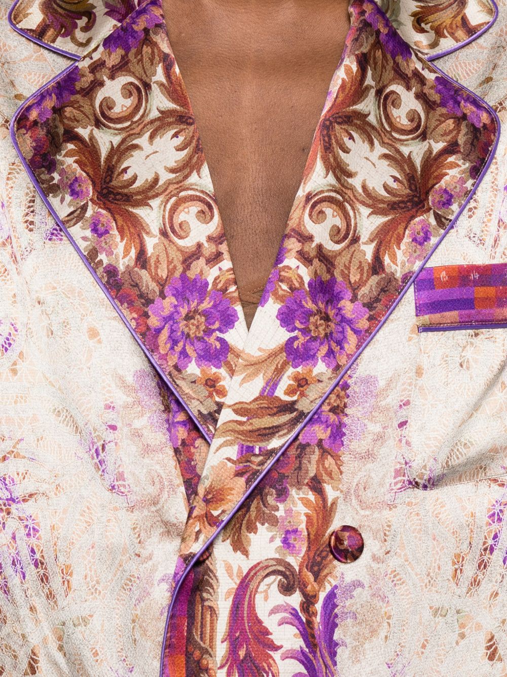 Pierre Louis Mascia Pierre Louis Mascia Printed silk jacket