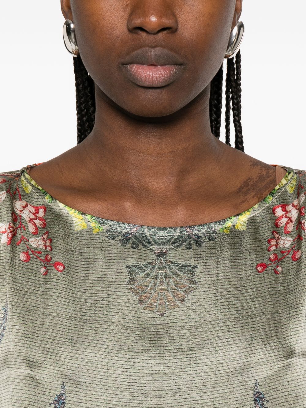 Pierre Louis Mascia Pierre Louis Mascia Printed silk dress