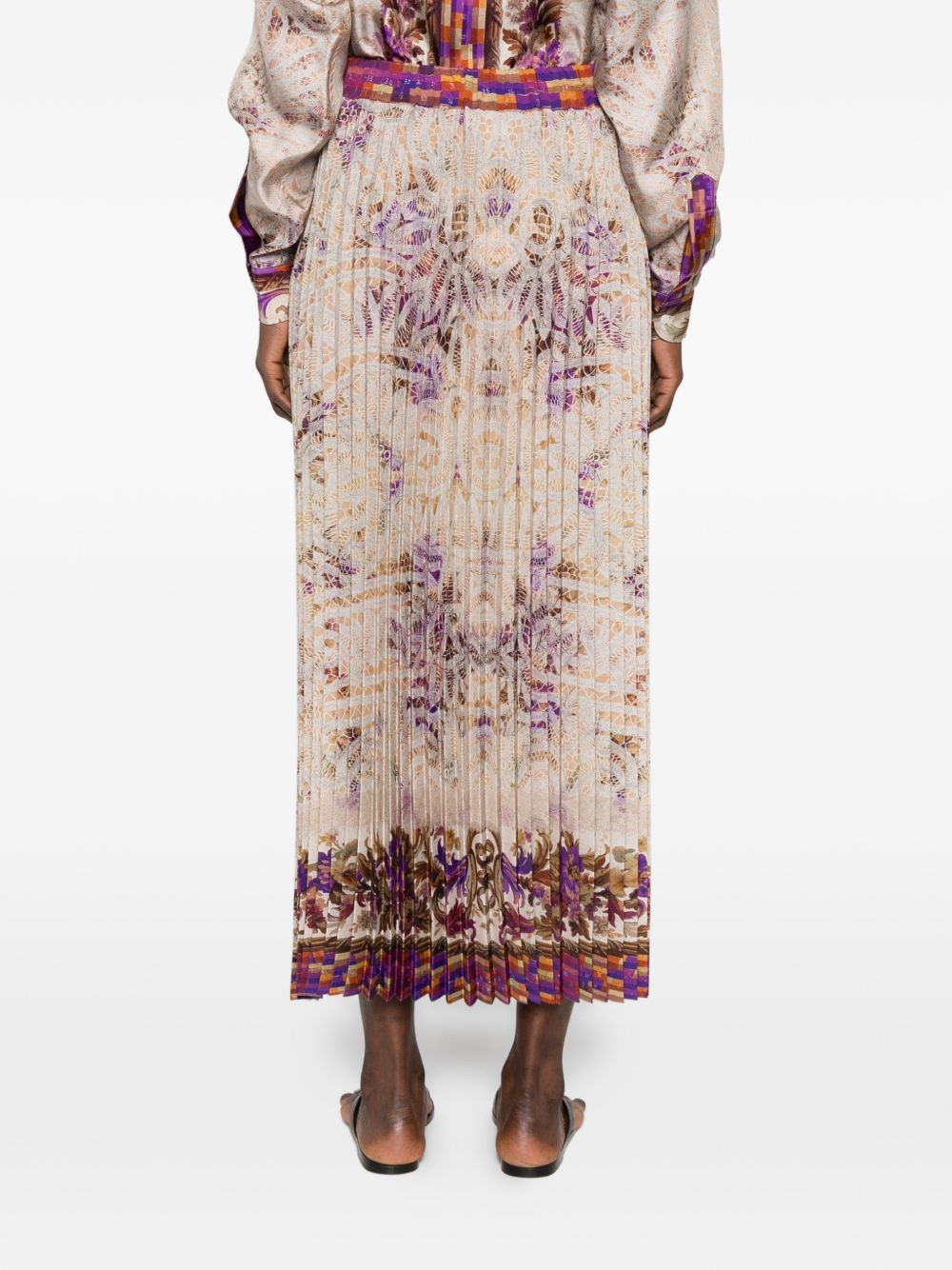 Pierre Louis Mascia Pierre Louis Mascia Printed silk skirt