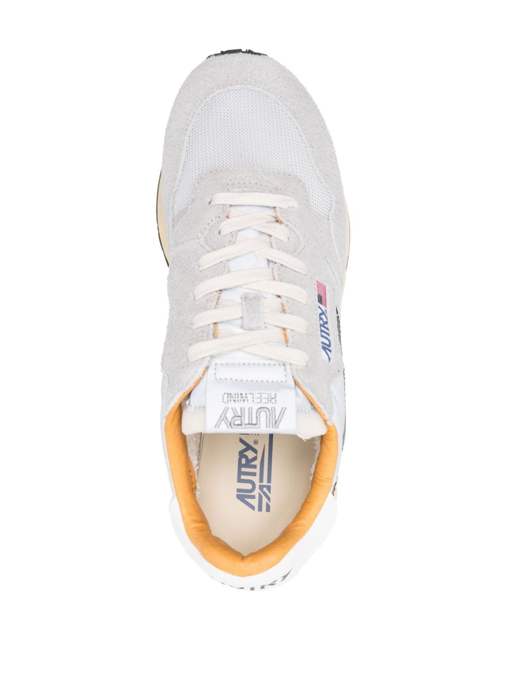 Autry Autry REELWIND LOW SUEDE AND REFLECTIVE NYLON SNEAKERS
