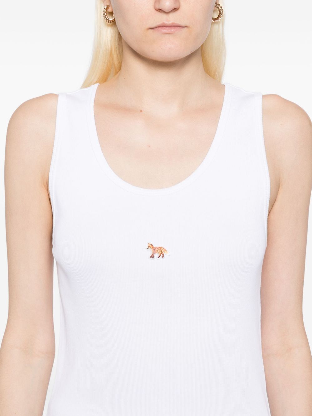 Maison Kitsuné Maison Kitsuné Maison KitsunÃ© Baby Fox cotton tank top