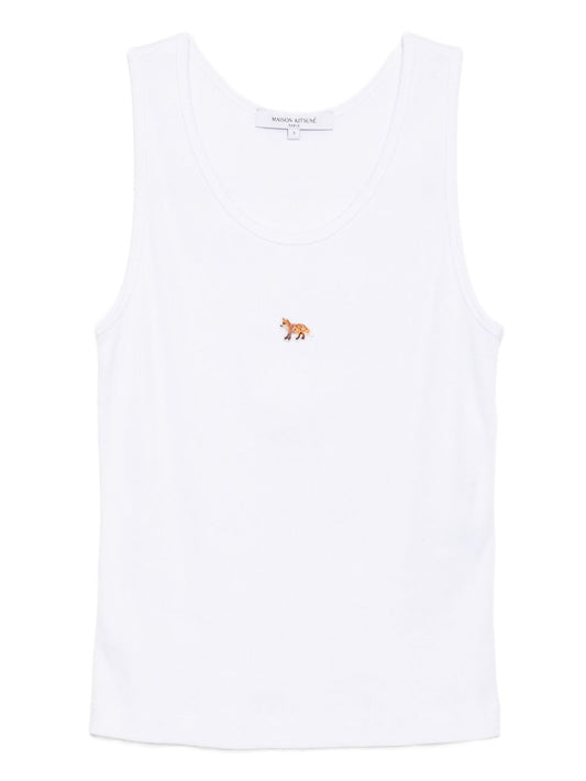Maison Kitsuné Maison Kitsuné Maison KitsunÃ© Baby Fox cotton tank top