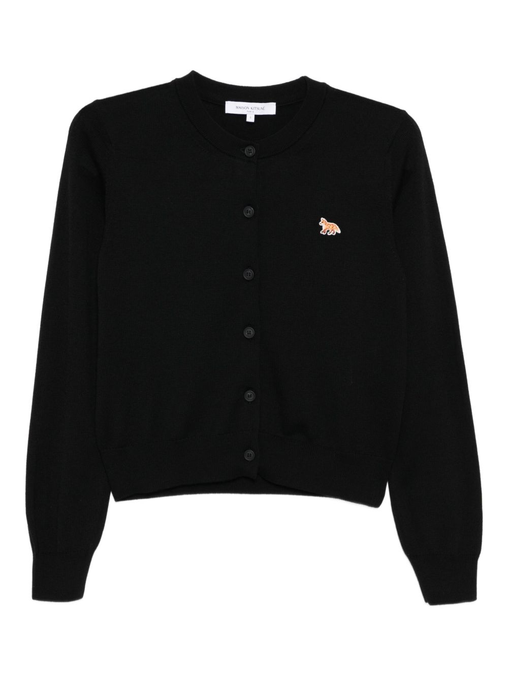 Maison Kitsuné Maison Kitsuné Maison KitsunÃ© Baby Fox wool cardigan