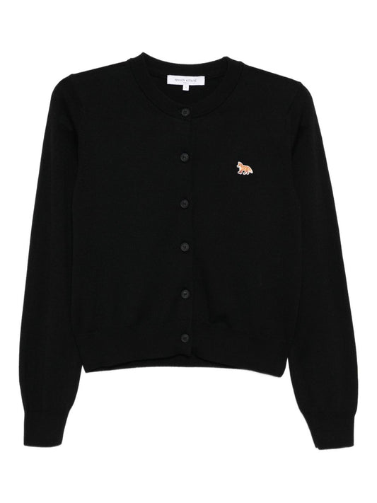 Maison Kitsuné Maison Kitsuné Maison KitsunÃ© Baby Fox wool cardigan