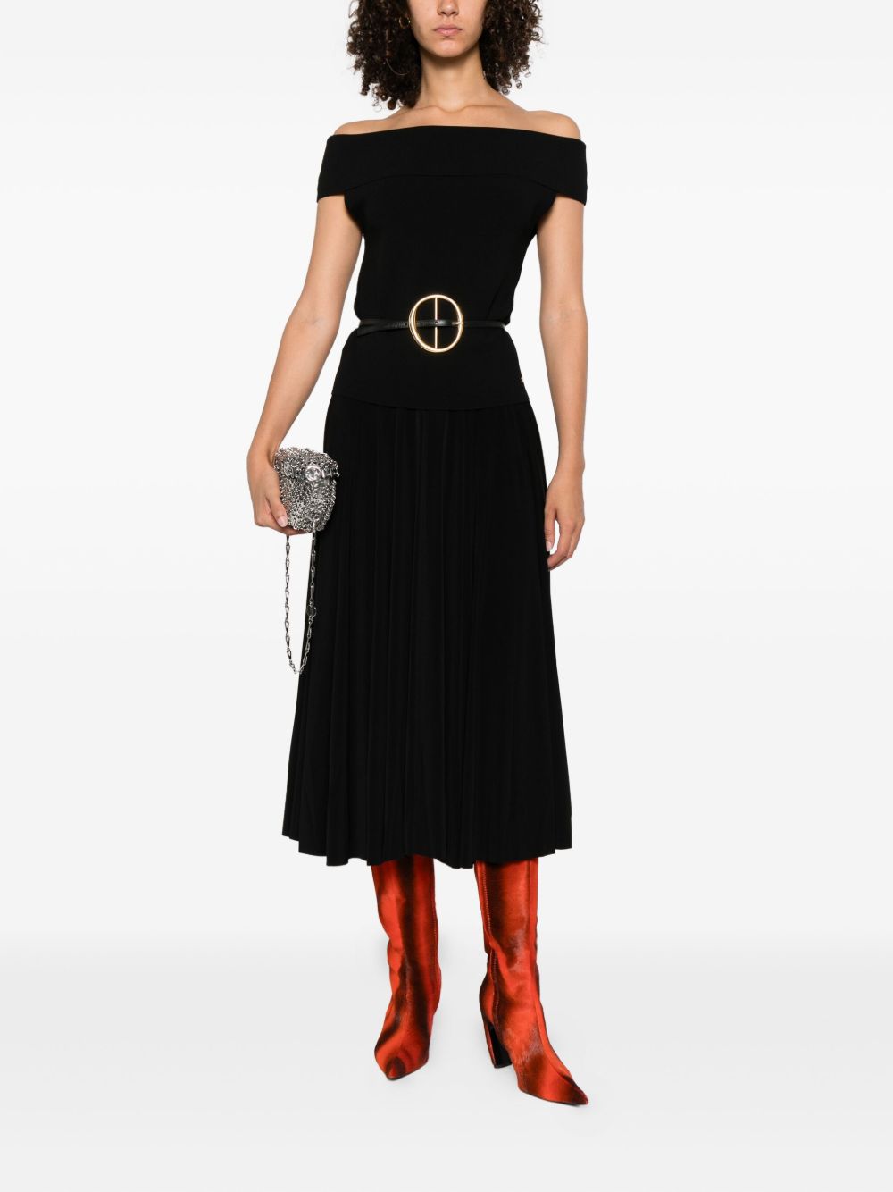 Norma Kamali Norma Kamali Flared midi skirt