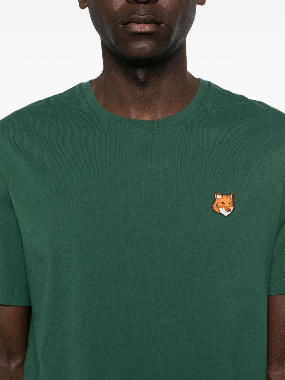 Maison Kitsuné Maison Kitsuné Fox motif round neck short sleeves
