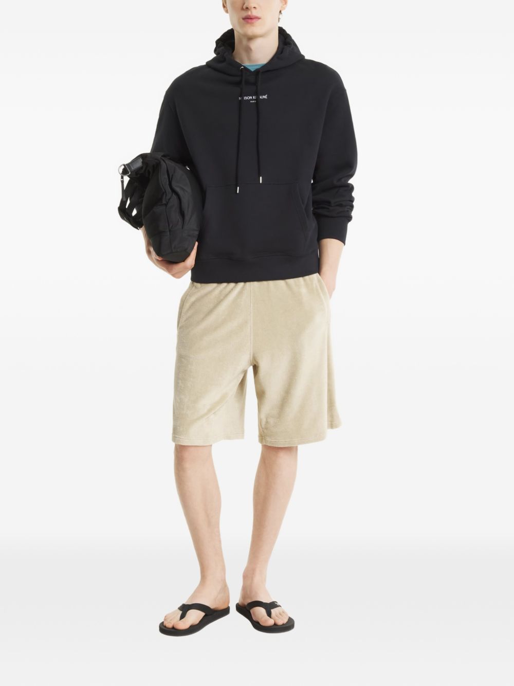 Maison Kitsuné Maison Kitsuné Logo cotton hoodie