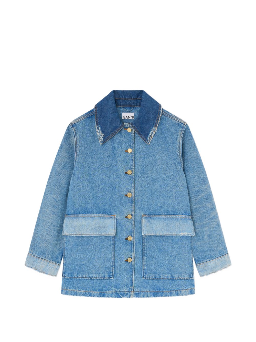 Ganni GANNI Coats NAVY