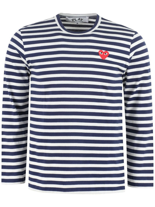 Comme Des Garcons Comme Des Garcons Comme Des GarÃ§ons Striped cotton t-shirt