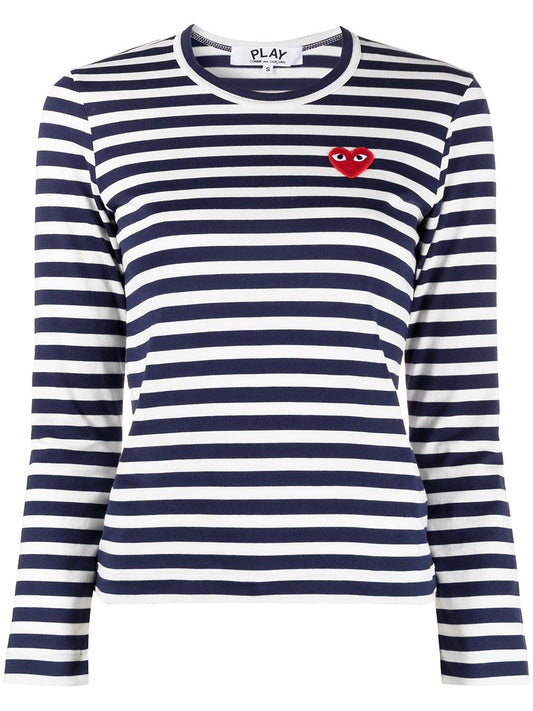 Comme Des Garcons Comme Des Garcons Comme Des GarÃ§ons Striped cotton t-shirt