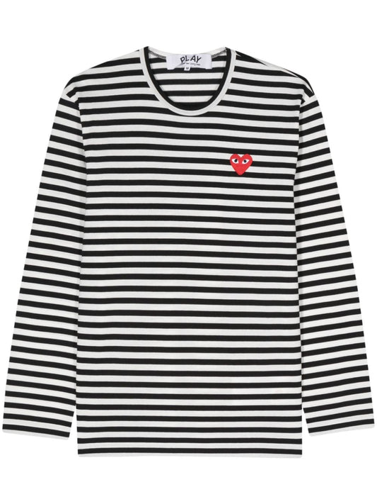 Comme Des Garcons Comme Des Garcons Comme Des GarÃ§ons Striped cotton t-shirt