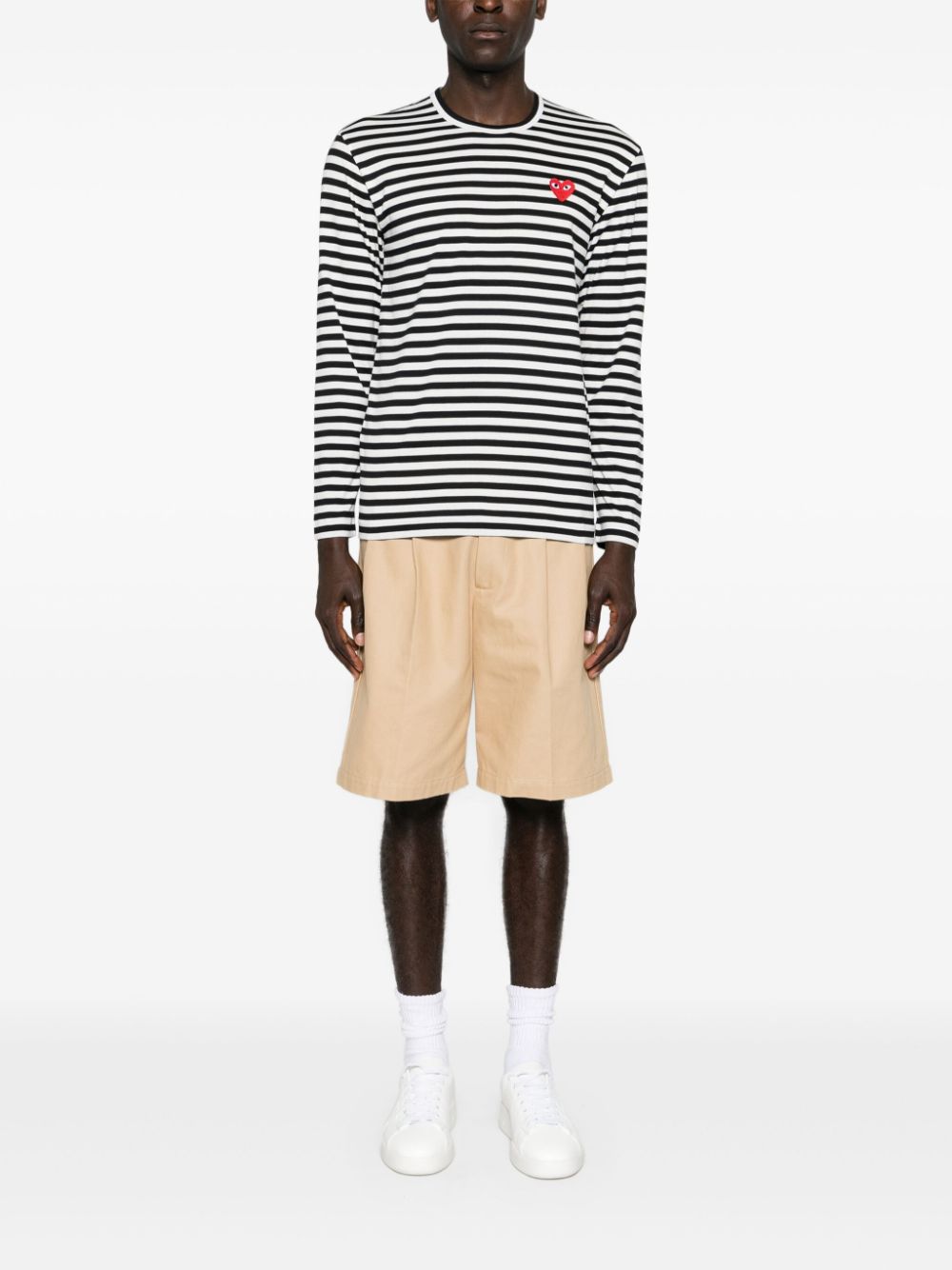 Comme Des Garcons Comme Des Garcons Comme Des GarÃ§ons Striped cotton t-shirt